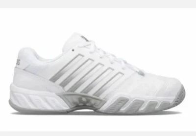 K-Swiss Bigshot 4 AC White/Silver Women's Tennis Shoes  US9 UK7 EUR41 Medium New - Image 1 of 4