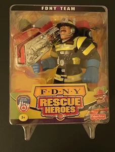 Fisher Price Rescue Heroes FDNY Team Billy Blazes Firefighter 6” Figure 2002 - Picture 1 of 5