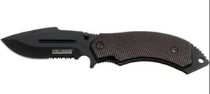Tac Force Assist Open Folding Knife 3" Half Serrated Blade Stainless TF-797BK - Picture 1 of 1
