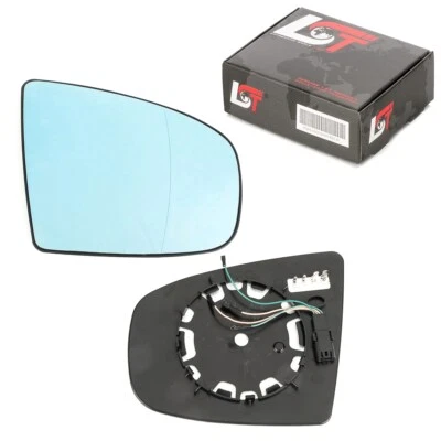 Miroir De Rétroviseur Chauffant Asphérique Droit Bleu Pour BMW X5 E70 2006-2013 - Photo 1/4
