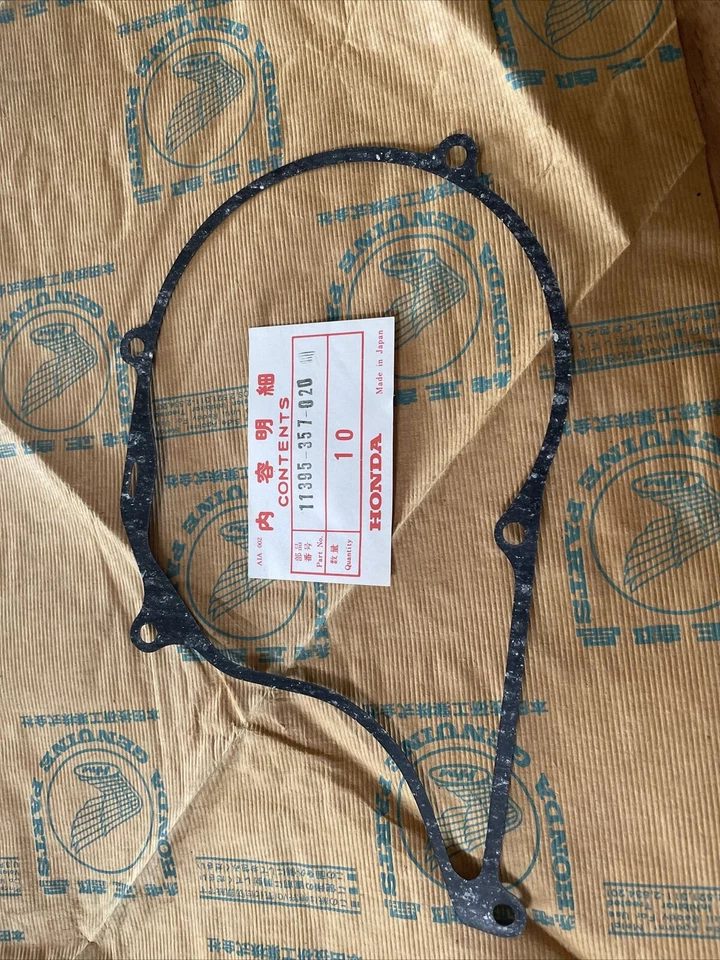 Junta del cárter izquierdo Honda CR250M MT250 MR250 1974-1976 11395-357-020 NUEVO #AT Foto 1 de 1