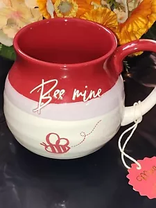 BEE MINE Global Design Connections Valentine Keramik KAFFEETASSE 18 flüssige Unzen Geschenk - Bild 1 von 10