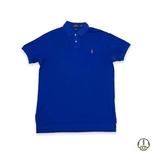 Polo Ralph Lauren Shirt Mens Large Blue Pony Classic Casual Preppy Short Sleeve - Picture 1 of 5