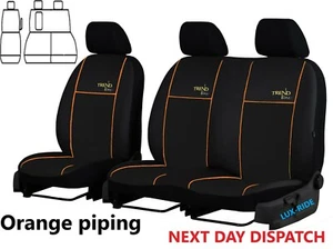 FORD TRANSIT Mk8 2015 2016 - 2025 TAILORED FABRIC SEAT COVERS - Picture 1 of 3