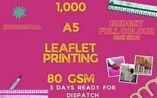 Leaflet Printing 1000 A5 Leaflet Printing 80 GSM Full Colour