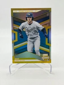 2023 ELITE EXTRA EDITION JAKE DELEO RC PRIME NUMBERS GOLD #D 12/24 SP - Picture 1 of 1