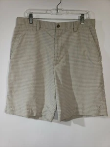 Izod Golf XFG Mens Shorts Size 34 Tan Plaid Size 34 casual shorts  - Picture 1 of 3