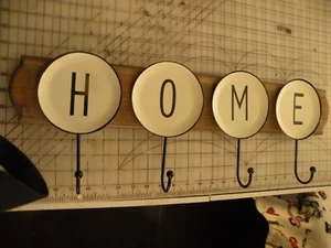 HOBBY LOBBY WALL DECOR HOME 4 HOOKS 26" W/ TAG $34.99 Coat Hat Clothing Umbrella - Picture 1 of 2