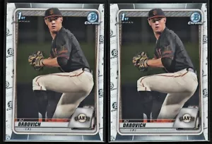 2020 1st Bowman Draft Chrome ~ RJ Dabovich ~ LOT OF 2 ~ #BD-148 ~ Giants - Picture 1 of 2