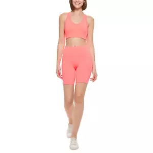 Calvin Klein Womens Compression High Waist 7" Bike Shorts L NEW PF2SS8748 - Picture 1 of 6