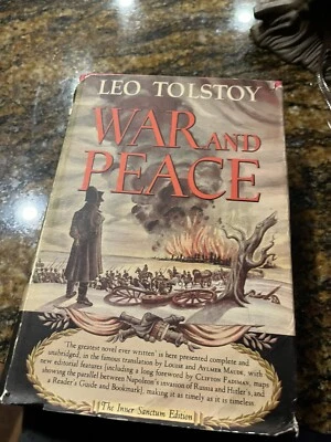 War and Peace By Leo Tolstoy Inner Sanctum Edition Hardcover 1st Edition 1942  - Image 1 of 4
