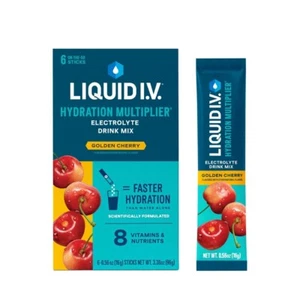 Liquid I.V.® Golden Cherry Hydration Multiplier® Powdered Electrolyte Drink Mix - Picture 1 of 3