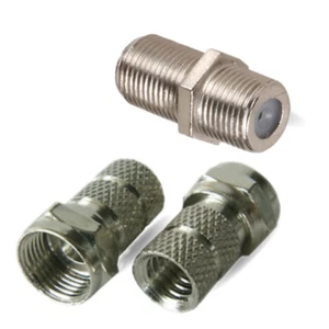 F CONNECTOR REPAIR KIT FOR SKY CABLE TV CABLE SCREW TWIST 2 MALE PLUG 1 FEMALE - Picture 1 of 5