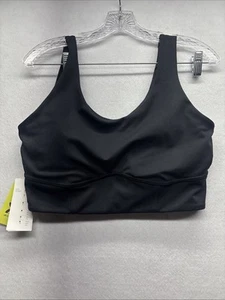 Reggiseno sportivo donna tutto in movimento scolpito scollo a scoop nero L nuovo con etichetta - Foto 1 di 7