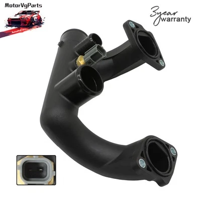 96JV8A504BD For Jaguar Vanden Plas XJ8 XK8 Thermostat Cover Outlet Pipe w/Sensor Foto 1 de 4
