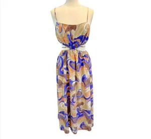 ASTR the Label Maxi Dress Sundress Cut Out Vacation Retro Festival M - Picture 1 of 11