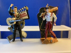 2 Elvis Presley Weihnachtsschmuck 4,5" Loving You & King Creole - Posten #F442 - Bild 1 von 1