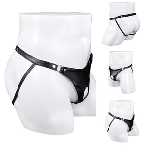 Mens Underwear Jock Strap Elastic Spandex G-String Trunks Lingerie Male Men - Picture 1 of 8