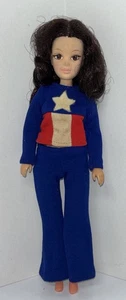 The World Of Love PEACE Doll Hippie Chick w/ Captain America Outfit Hasbro 1971 - Picture 1 of 3