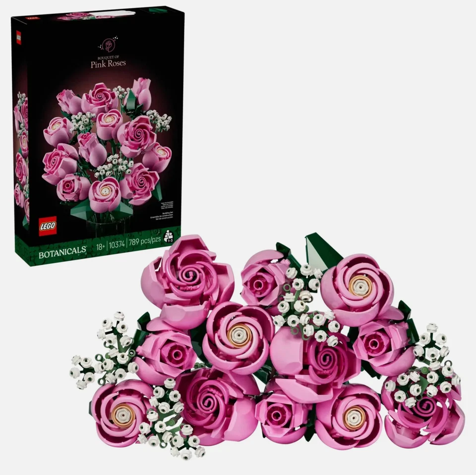 LEGO BOTANICALS: Bouquet of Pink Roses (10374) 789PCS Factory Sealed #6 - Image 1 of 1