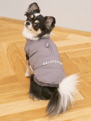 New Arrival: Gelato pique Dog Clothing  –[CAT&DOG] padded vest CGRY - Image 1 of 4