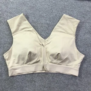 Tommie Copper Sports Bra Womens 2XL Front Zip Copper Znergy Support Compression - Picture 1 of 12