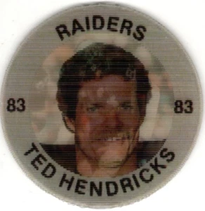 1983 7-Eleven Slurpee Super Star Sports Coins #9 Ted Hendricks – NFL Collectible - Picture 1 of 2