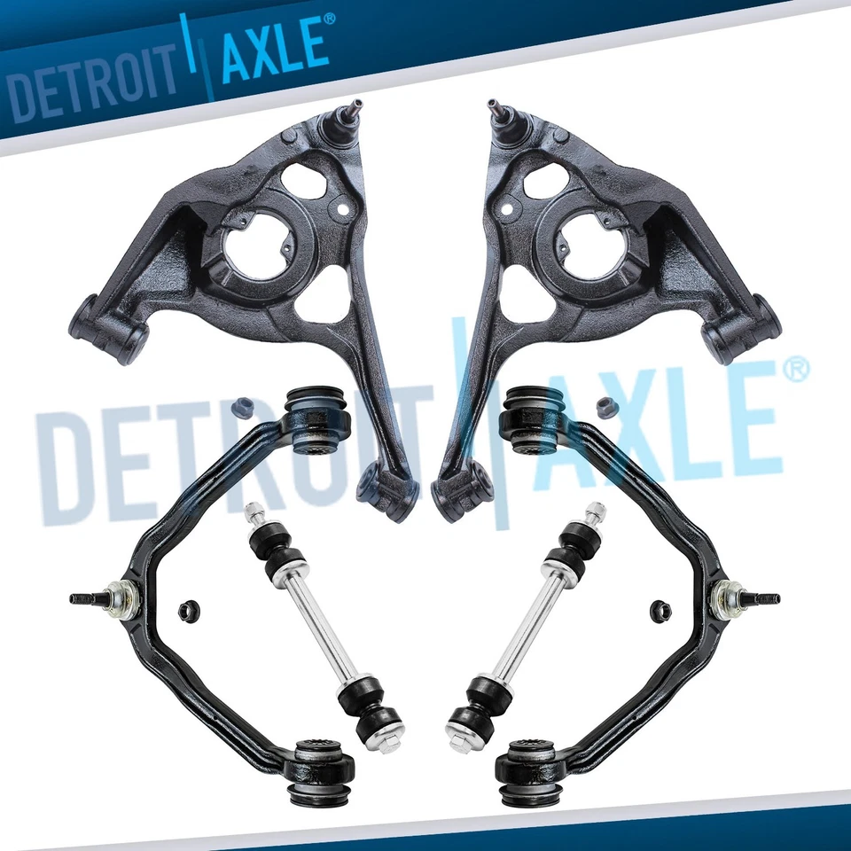 6pc Front Lower Upper Control Arms Ball Joint for RWD 03-14 Express Savana 1500 - Image 1 of 4