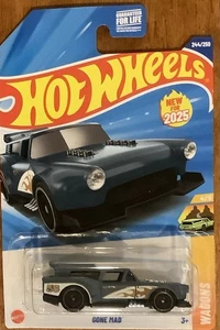 2025 HOT WHEELS GUNMETAL BLUE GONE MAD 244/250 HW WAGONS 4/5 DIECAST TOY CAR - Bild 1 von 2