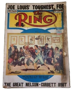The Ring Magazine Sept 1944 Joe Louis Cover Nelson Corbett Bout Vintage Boxing - Picture 1 of 9