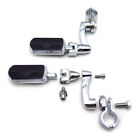 Chrome 1 1/4" 25mm Gear Skull FootPeg Arched Clamp For Harley Sporster Touring D