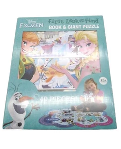 Disney Frozen First Look And Find Book & Giant Puzzle - Picture 1 of 8