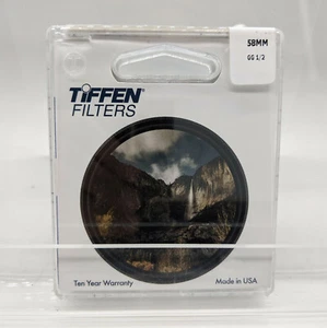 New Tiffen 58mm Glimmerglass 1/2 Filter Glimmer Glass Diffusion Filters 58GG12 - Picture 1 of 12