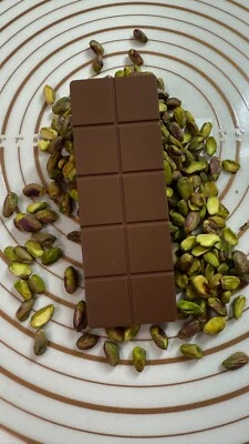 Milk Dubai Artisanal Chocolate bar Pistachios Honey Kataifi Handcrafted 130g.  - Image 1 of 4