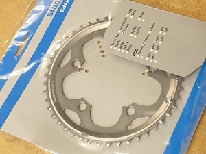 Plato Shimano FC-CX50 (46 dientes) anillo de cadena 10s plata 110 mm BCD compacto NUEVO - Imagen 1 de 5