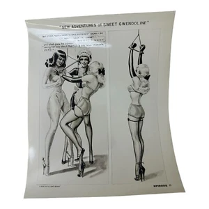 Original Irving Klaw Print 1970's New Adventures of Sweet Gwendoline print from - Picture 1 of 11