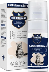 Cat Deterrent Spray - Safe Indoor & Outdoor Deterrent for Furniture Protection, - Picture 1 of 8