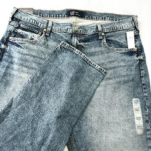 GAP 90s Loose Men's 20/35R Stretch Denim Jeans Blue Straight-Leg Y2K Baggy - Picture 1 of 10