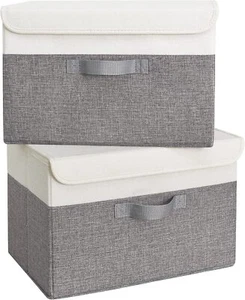 Fabric Storage Boxes,Large Storage Bins with Lids,Closet Organizers and Storage - Picture 1 of 2
