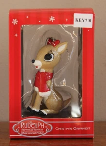 Rudolph das rotnasige Rentier Clarice Weihnachtsschmuck - Kurt S. Adler - Bild 1 von 13