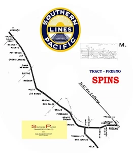 Southern Pacific RR 1973 Tracy to Fresno SPINS PDF Pages on DVD - Picture 1 of 6