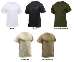 Performance Poly T-Shirt Quick Dry Moisture Wicking Army Navy USMC Undershirt PT - Picture 1 of 1