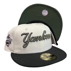New Era New York Yankees 59FIFTY Fitted Hat Chrome 1999 World Series Patch 7 1/2 - Picture 1 of 9