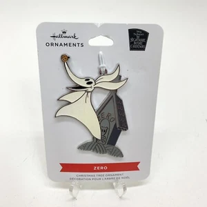 Hallmark Ornaments Nightmare Before Christmas Zero 3 Zoll flache emaillebeschichtetes Metall - Bild 1 von 2