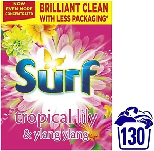 Surf Tropical Lily & Ylang For Fabric Care Laundry Powder-6.5 kg 130 Washes  - Picture 1 of 7