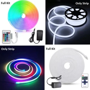 Waterproof 12V LED Neon Flex Strip Light Flexible Rope RGB Outdoor Lighting - Picture 1 of 13