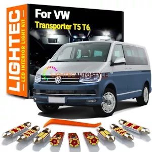 For VW Transporter T5 T6 *PREMIUM* High Power 17pc White LED Interior Light Kit - Picture 1 of 4