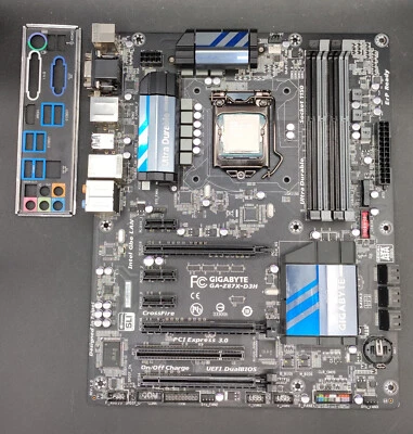 Mainboard Gigabyte GA-Z87X-D3H Sockel 1150 + Intel Core i5-4670K 4 Core, 3,4 Ghz - Bild 1 von 4