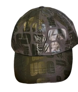 UGG Brand Unisex Adjustable Black Scatter Graphic Logo SnapBack Baseball Hat - Picture 1 of 7