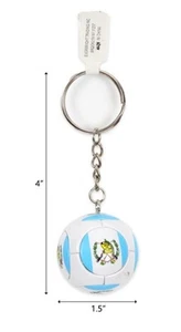 1 Key Chain Guatemala Soccer Ball Keychain Guatemala Soccer Ball Key Chain Charm - Picture 1 of 1